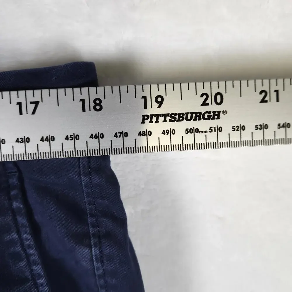 J.Crew Flex Skinny Chino Pants W36 L30 Navy Blue Stretch Casual Workwear‎